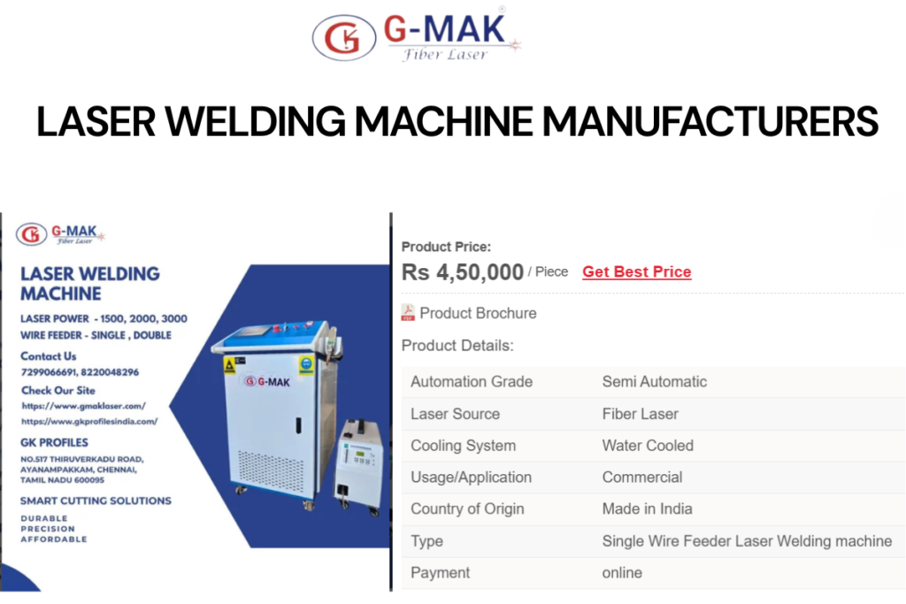 Laser Welding Machine Manufacturers